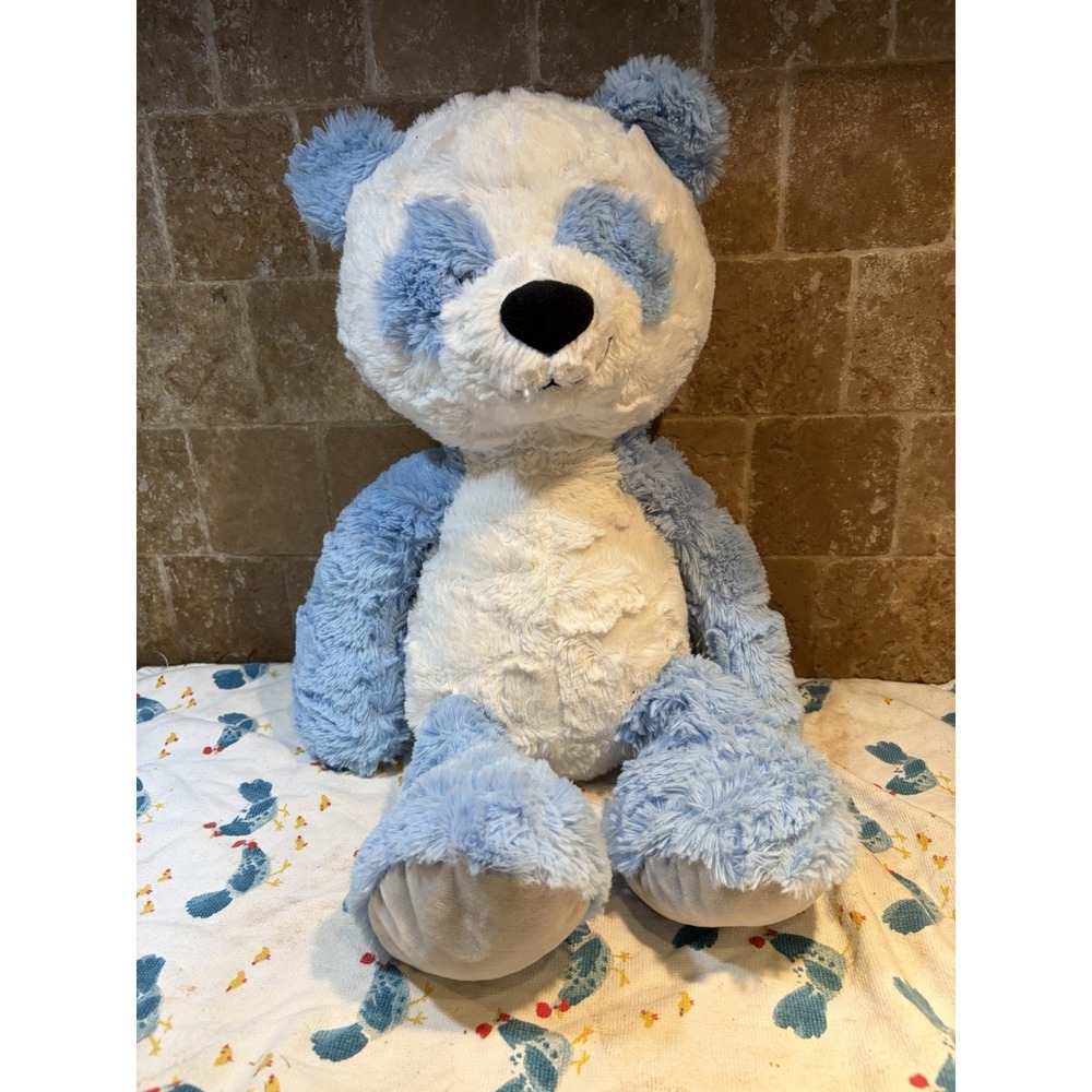 Big Spark Create Imagine  Medium Plush Blue & White PANDA TEDDY BEAR 8/2019